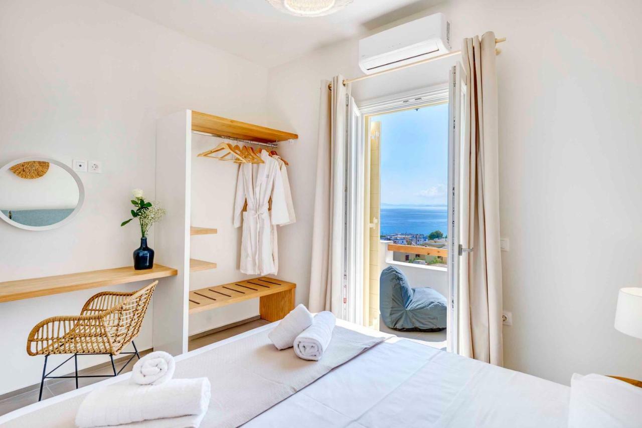 Villa Alba In Syros With Private Jacuzzi Азолимнос Экстерьер фото
