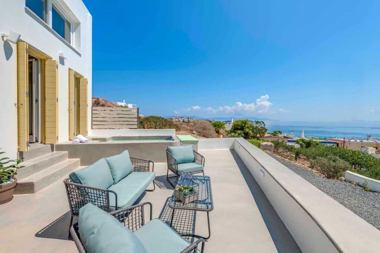Villa Alba In Syros With Private Jacuzzi Азолимнос Экстерьер фото
