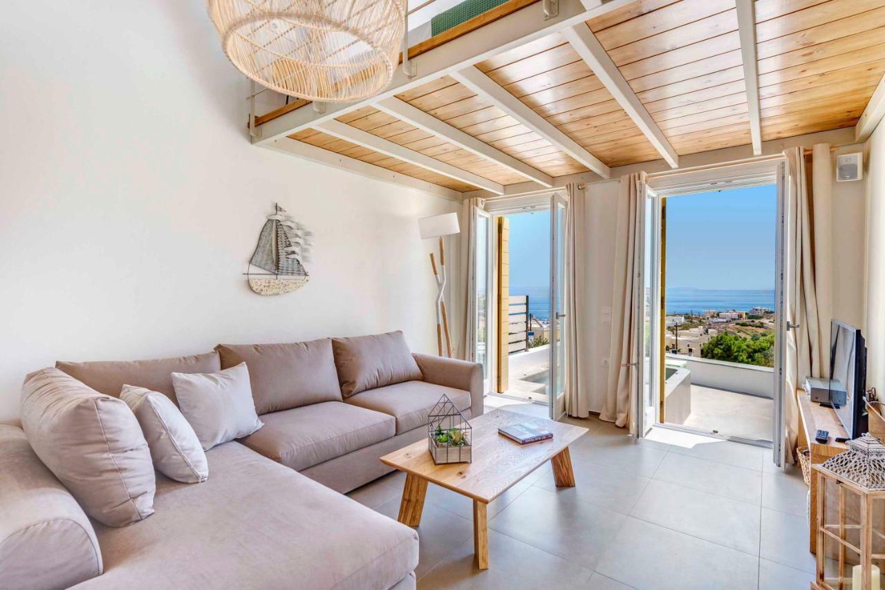Villa Alba In Syros With Private Jacuzzi Азолимнос Экстерьер фото